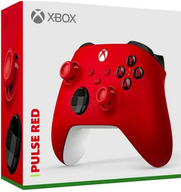 Xbox Геймпад беспроводной Xbox Wireless Controller Pulse Red (Xbox One/Series X/S/PC), Bluetooth, Проводной, #1