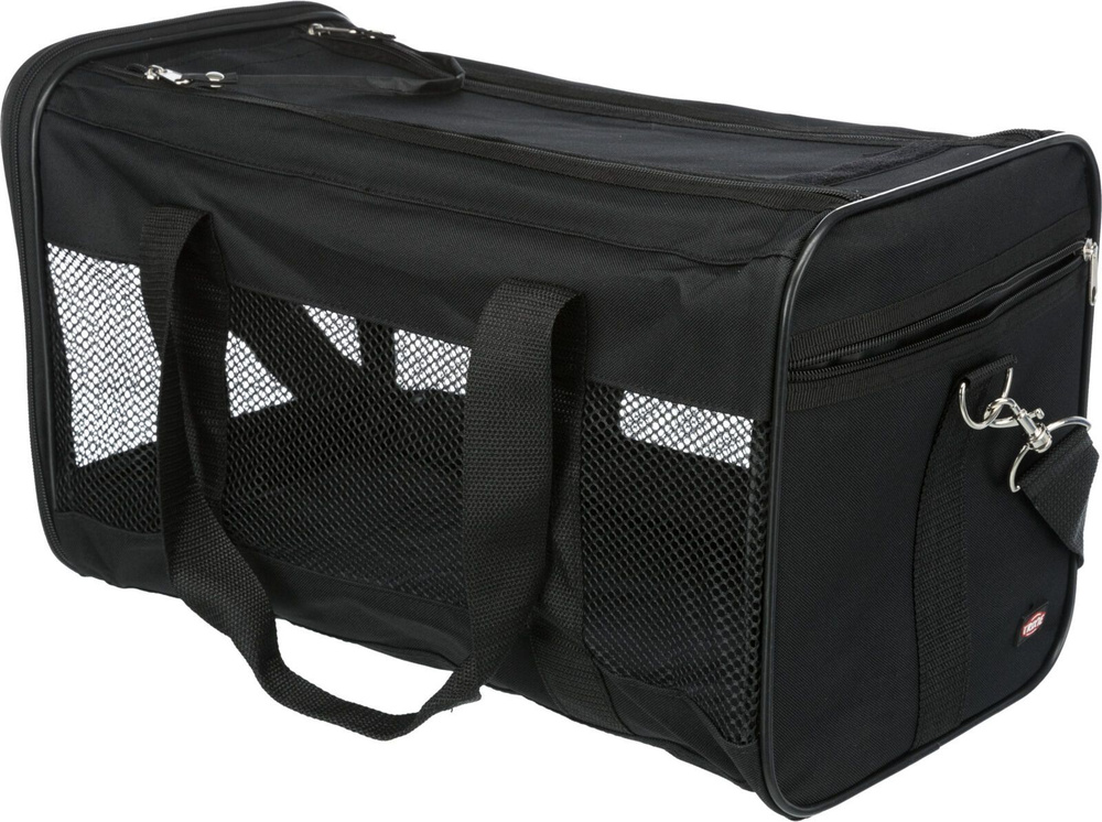 Транспортная сумка, 48 х 27 х 25 см, чёрная для кошек и собак.  #1