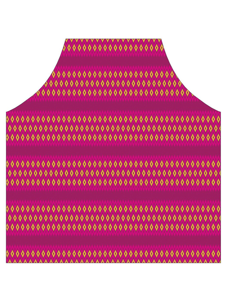 Фартук кухонный JoyArty "Яркие ромбы", универсальный размер для женщин и мужчин  #1