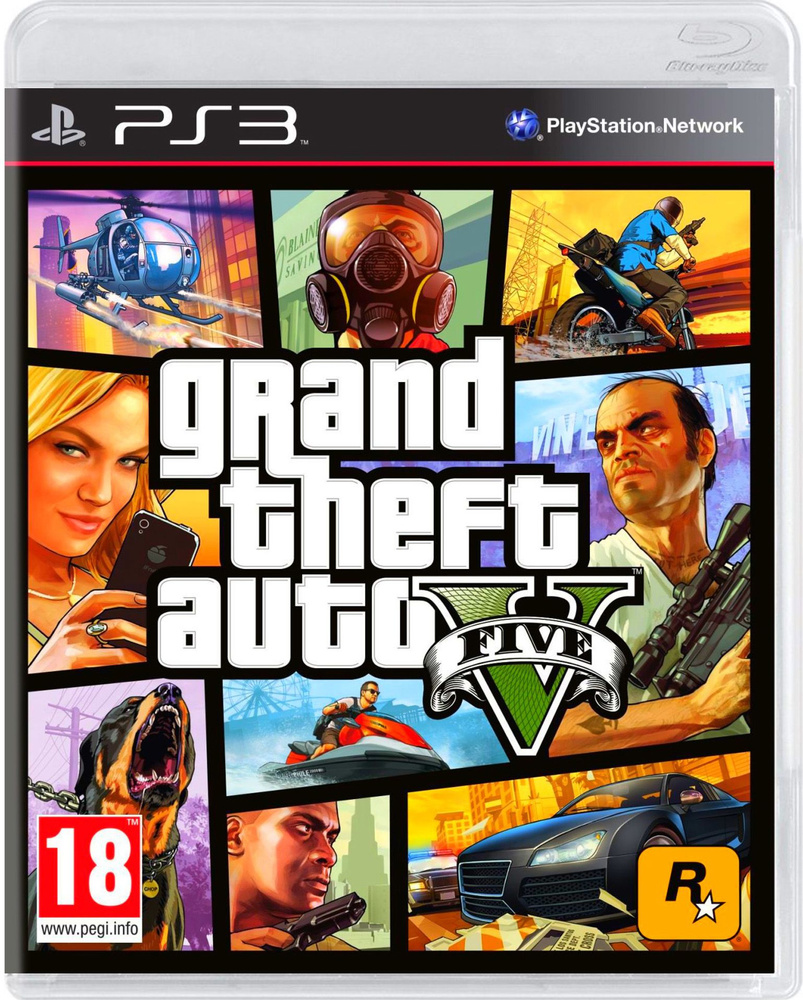 Игра Grand Theft Auto V (GTA 5) (PlayStation 3, Русские субтитры) #1
