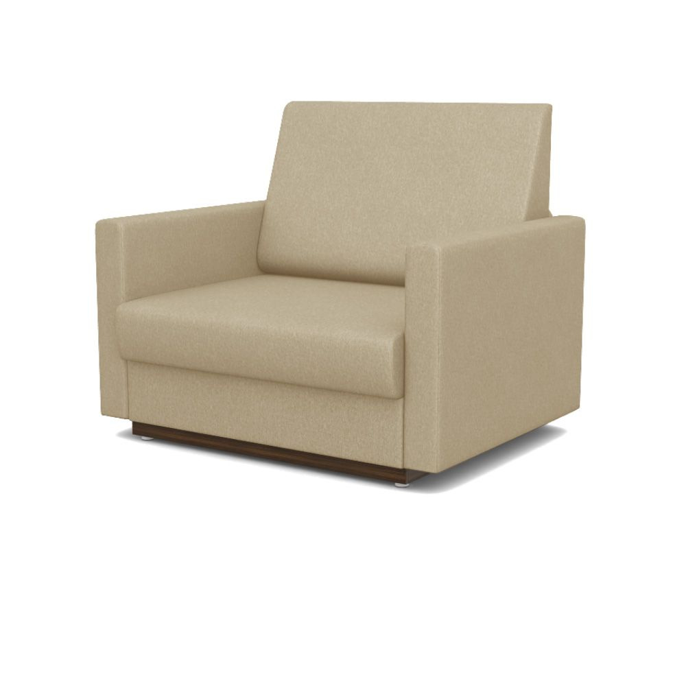 Кресло-кровать Стандарт + ФОКУС- мебельная фабрика 80х80х87 см бежевая рогожка  #1