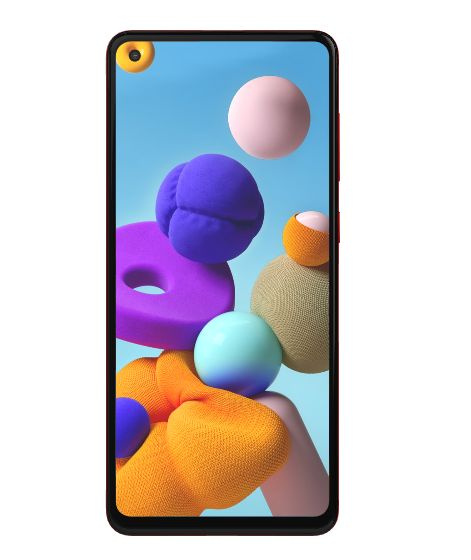 Samsung Смартфон Galaxy A21s 4/64GB 3/32 ГБ, красный #1