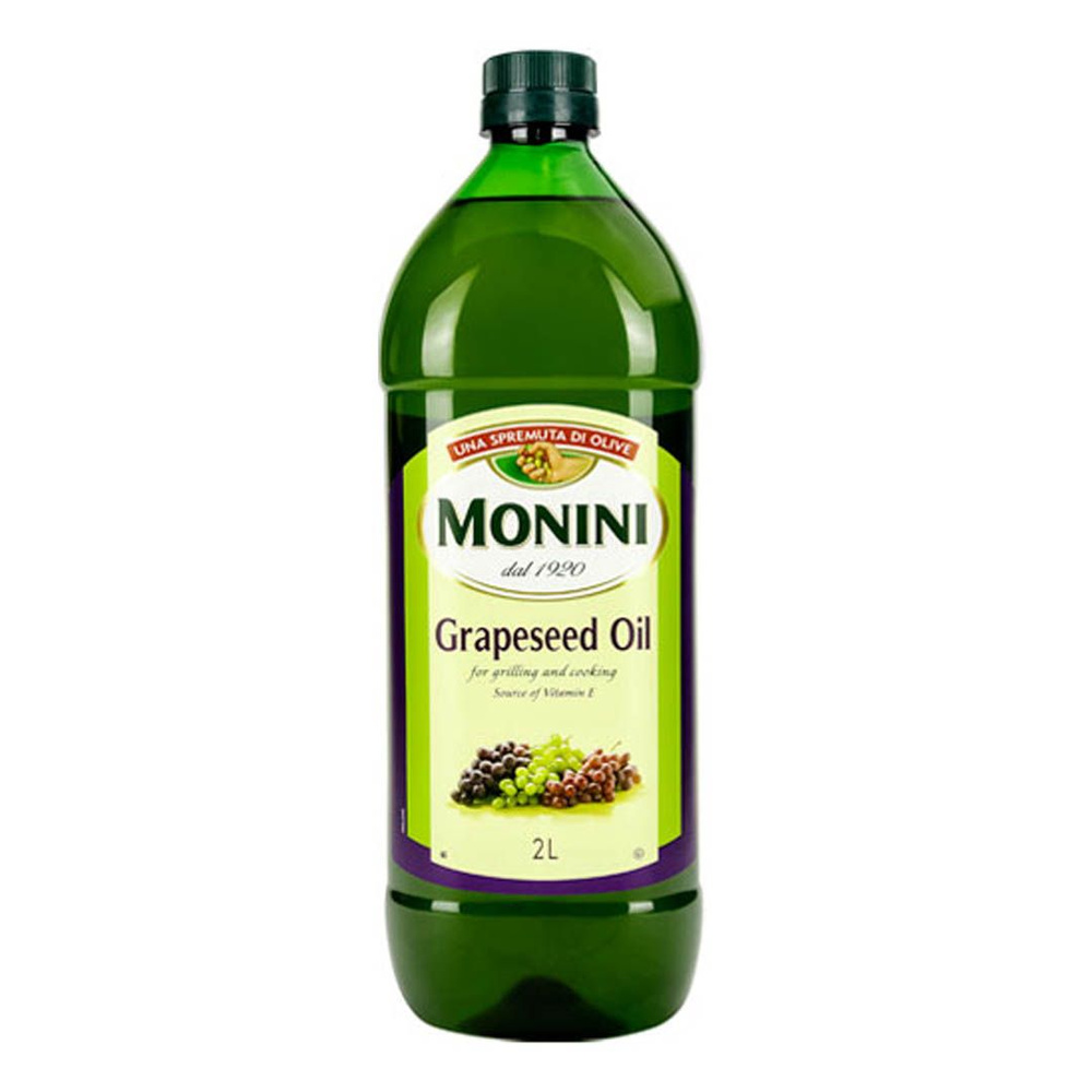 Масло из виноградных косточек Monini Grapeseed Oil рафинированное, пластиковая бутыль 2л  #1