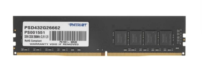 Patriot Memory Оперативная память Signature Line DDR4 2666 МГц 1x32 ГБ (PSD432G26662)  #1