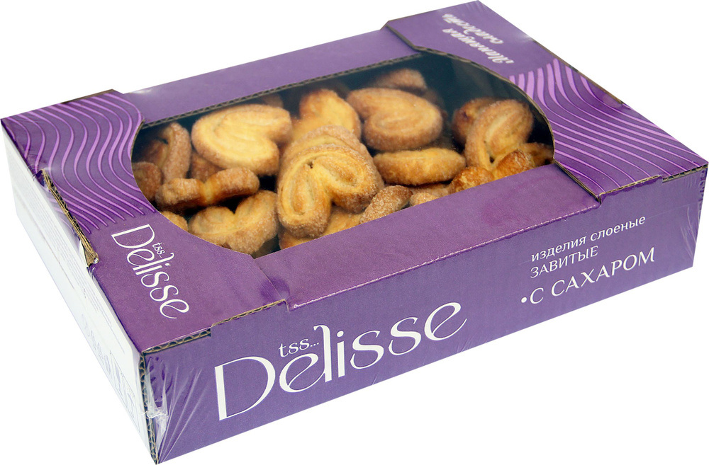 Изделия сдобные слоёные Delisse Заряшки с сахаром 500 г #1