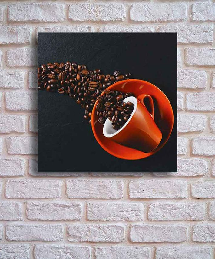 STAMPRINT Картина на стекле "Чашка кофе 3", 30  х 30 см #1