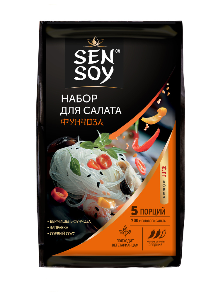 Sen Soy Набор для приготовления салата Фунчоза по-корейски 210г  #1