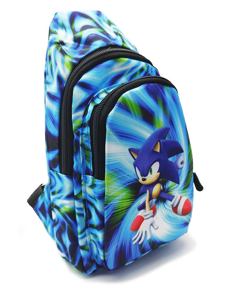 Рюкзак детский на плечо Sonic (Соник) / сумка для мелочей детская, сумка для телефона  #1