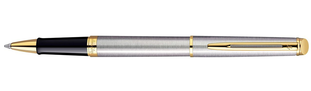 Ручка роллер Waterman Hemisphere (CWS0920350) Steel GT F черн. черн. подар.кор.  #1