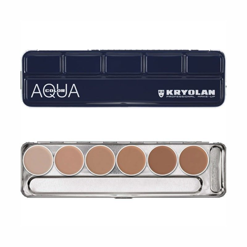 KRYOLAN Аквагрим в палитре 6 цв./Aquacolor Palette 6 Col. 20 мл, Цв. 1W-6W #1