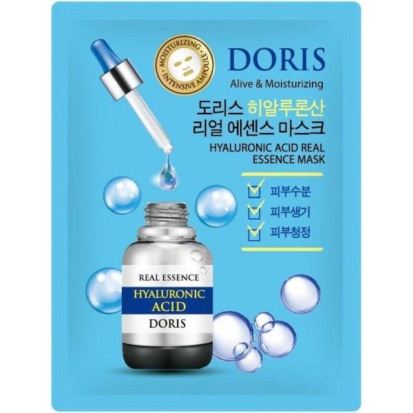 JIGOTT Маска на тканевой основе DORIS HYALURONIC ACID REAL ESSENCE MASK, 25 мл  #1