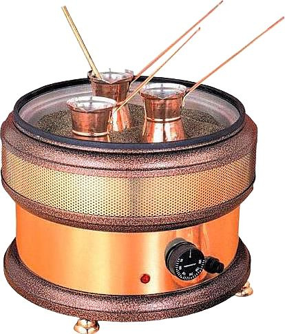 Кофе на песке аппарат Johny AK/8-3 N, 1,2 кВт, предохранительный термостат, изготовлен из меди и латуни #1