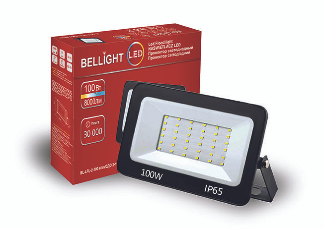 Прожектор Bellight 100W 220V 6500К светодиодный,1шт #1