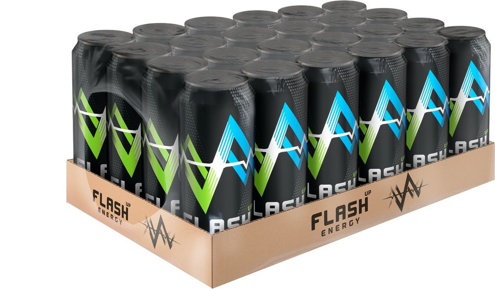 Flash Up Energy 0,45 л х 24 банки, энергетический напиток #1
