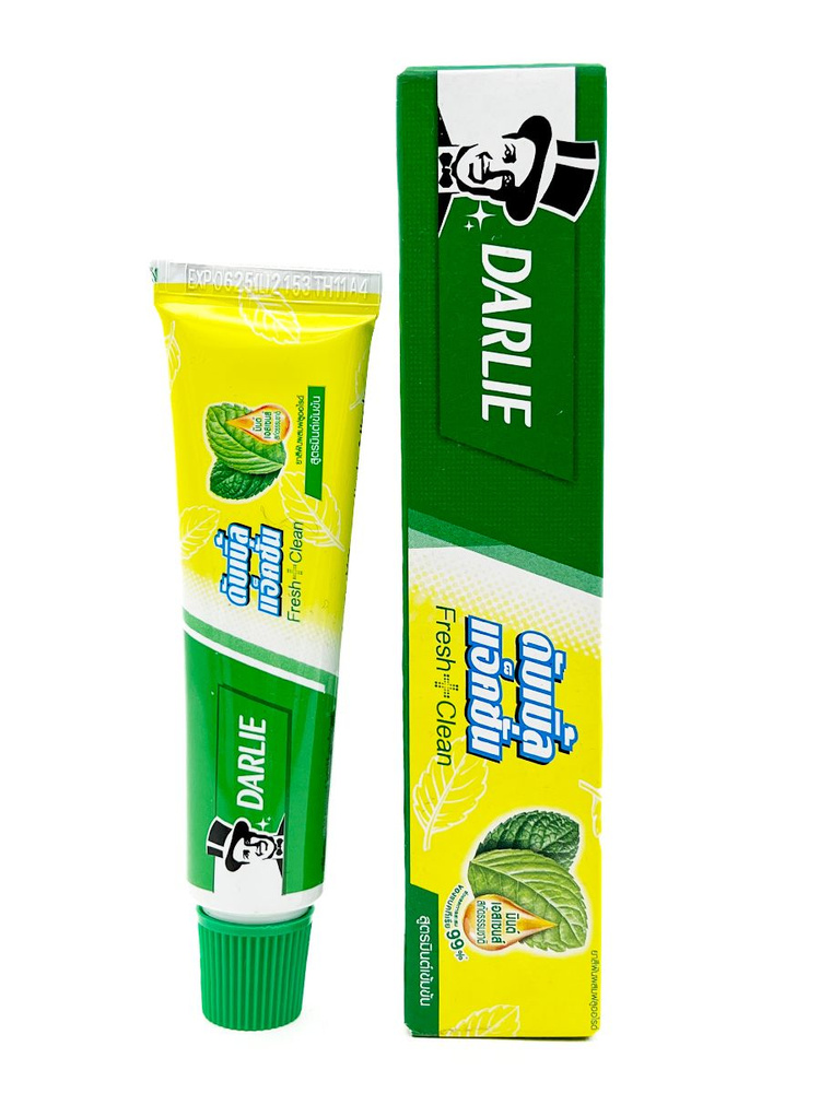 Darlie Зубная паста двойного действия, с мятой, Таиланд, Double Action Fresh & Clean Toothpaste, 35 г #1