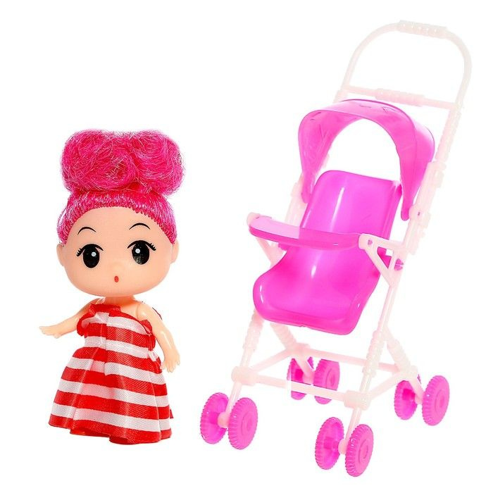 Кукла малышка Алина с коляской #1