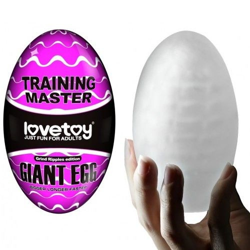 Большое яйцо-мастурбатор Giant Egg Grind Ripples Edition #1