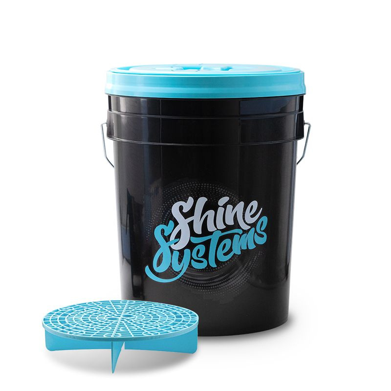 Ведро пластиковое для ручной мойки автомобиля с сепаратором Shine Systems Bucket Set, 20л  #1