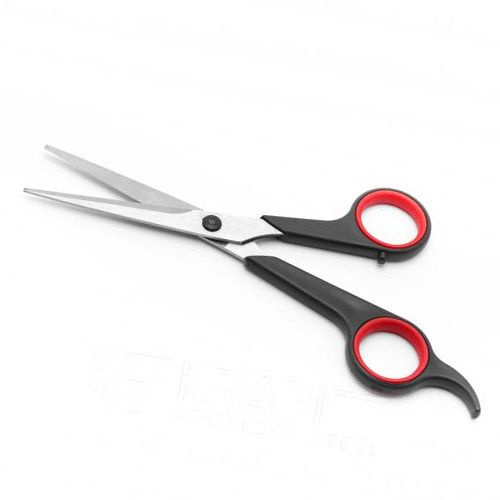 Ножницы парикмахерские с усилителем Soft touch, 170 мм/140 мм, Красный металлист  #1