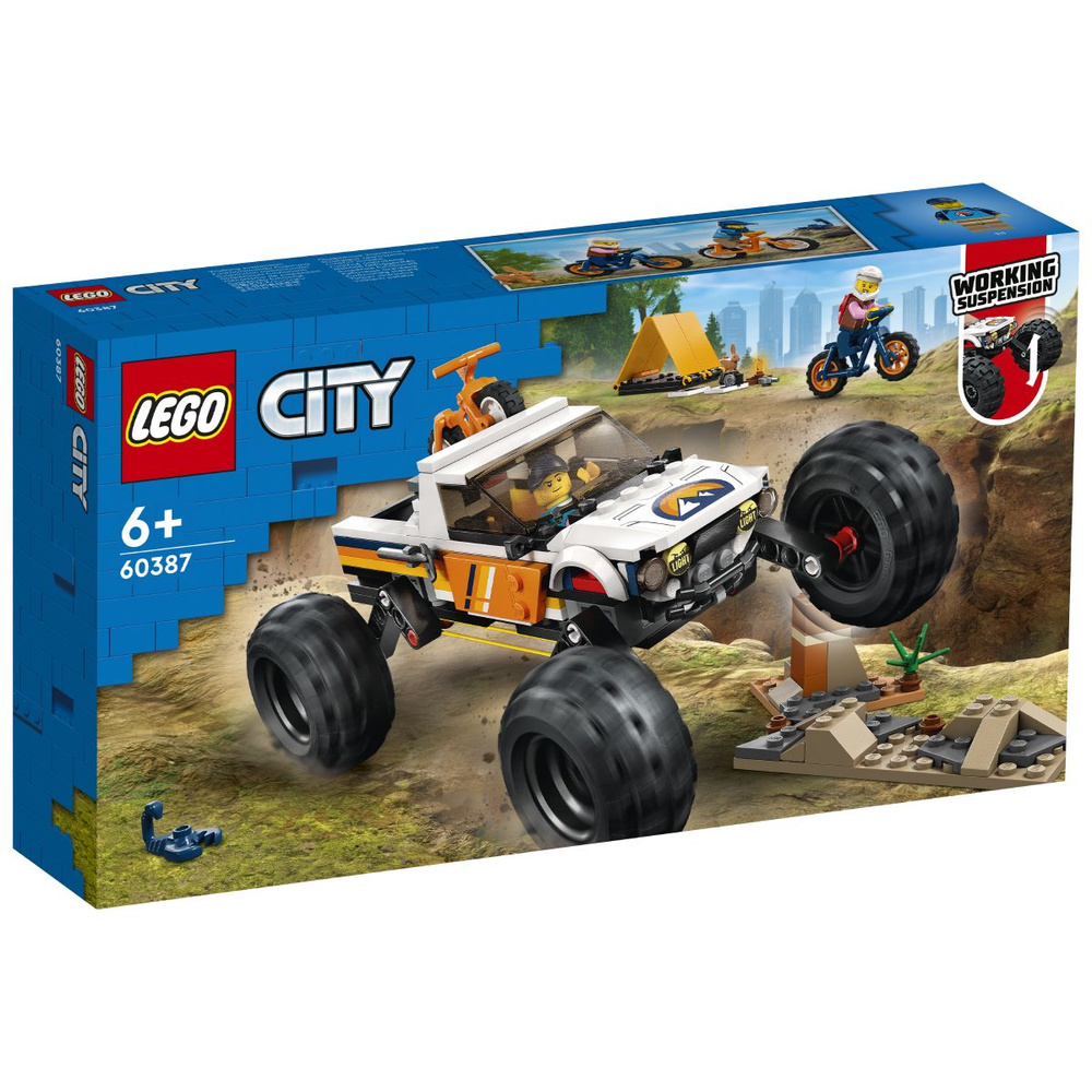 Конструктор LEGO City 60387 Приключения внедорожника 4x4 #1