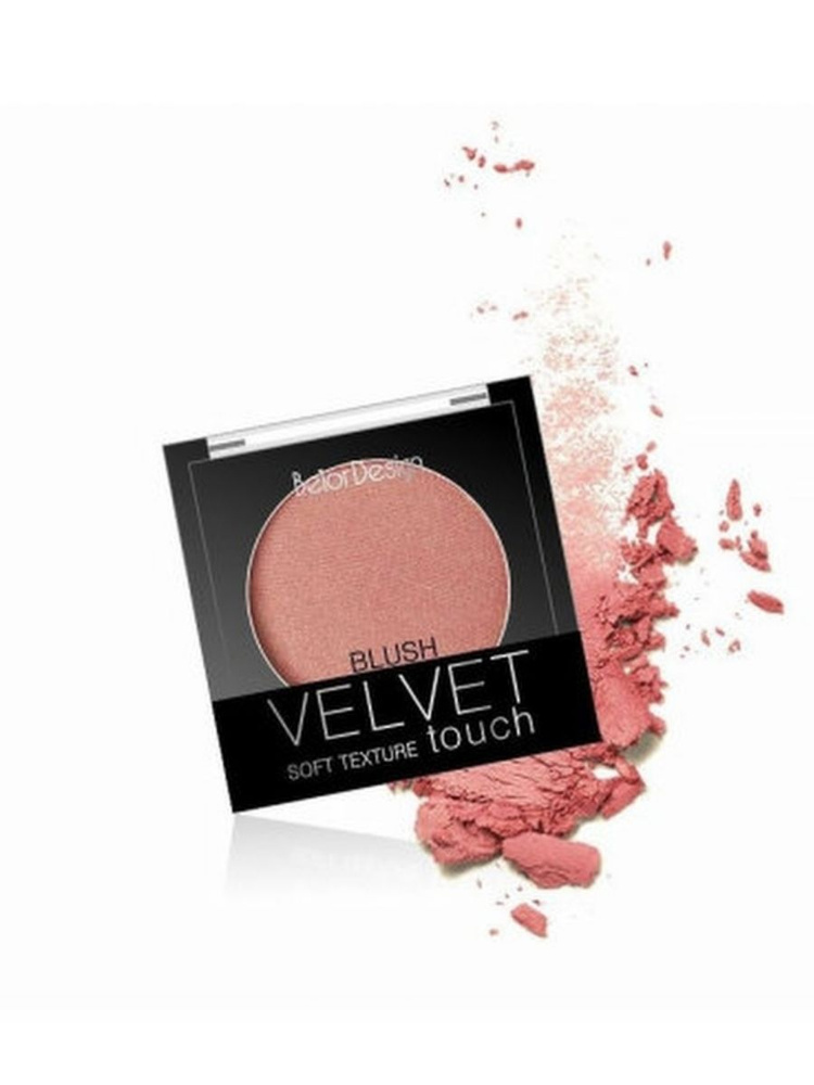 BELOR DESIGN Румяна для лица Velvet Touch, тон 101 3,6 г Нежный персик #1