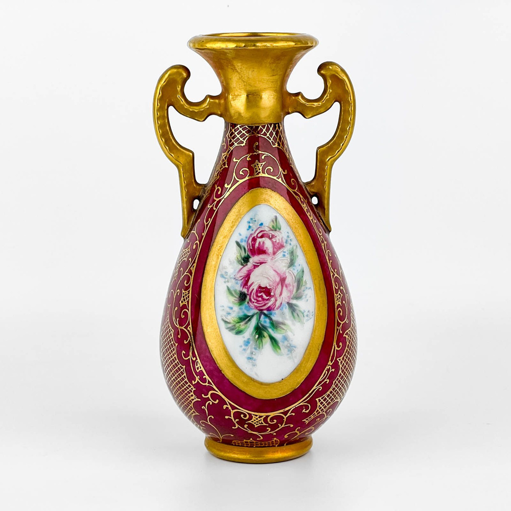 Вазочка Limoges. Франция, фарфор, 1940-1960 гг. #1