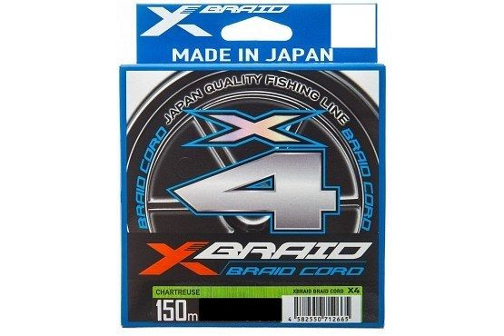 Шнур YGK X-Braid Braid Cord X4 150m #0.3-6lb #1