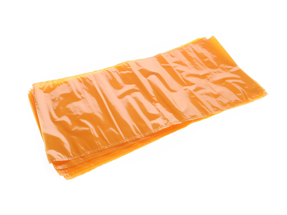 Пакет для созревания и хранения сыра термоусадочный 200х425 мм желтый, прямоугольный  #1