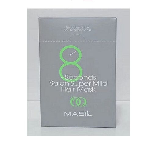 Masil Комплект 20шт Мягкая восстанавливающая маска для волос 8 Seconds Salon Super Mild Hair Mask (Green) #1