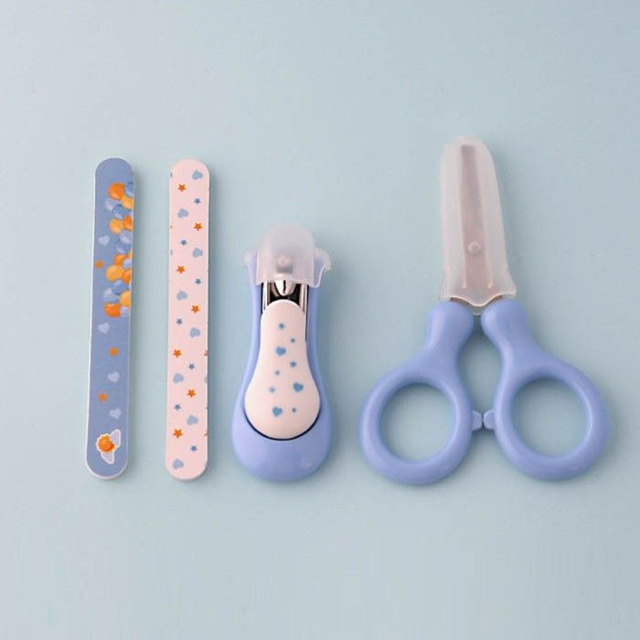 Детский маникюрный набор (ножницы, книпсер, пилочки), цвет голубой  #1