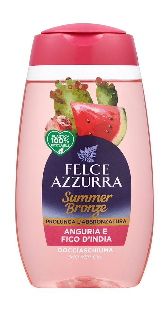 Гель для душа с ароматом арбуза и индийской фиги Felce Azzurra Summerbronze Watermelon And Prickly Pear #1