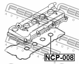 Febest Наконечник свечной, арт. NCP-008, 1 шт. #1