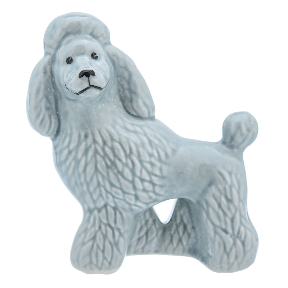 Фарфоровая статуэтка "Собака Пудель", фигурка собаки #1