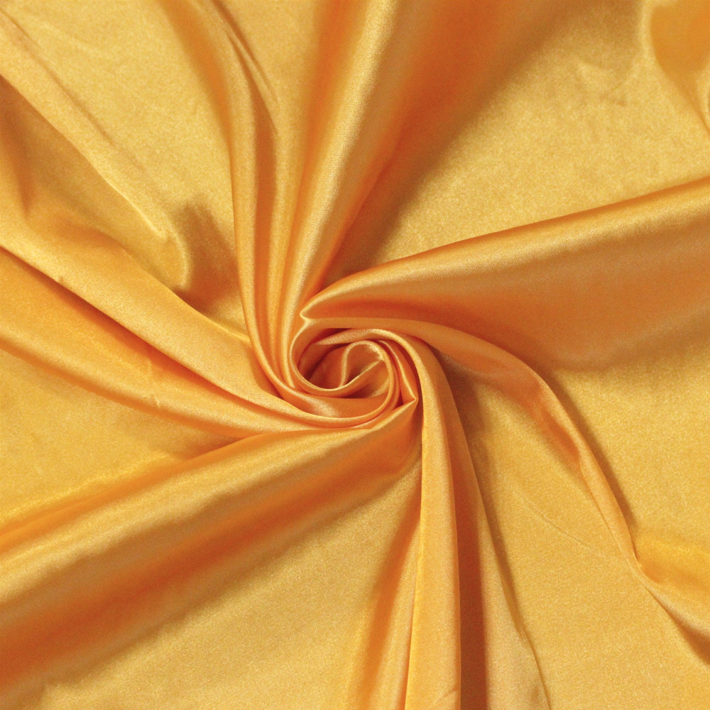 Ткань Атлас стрейч 145+-5см г/к желток #15-1062 98%пэ 2%эл 100г/м2 (НА ОТРЕЗ)  #1