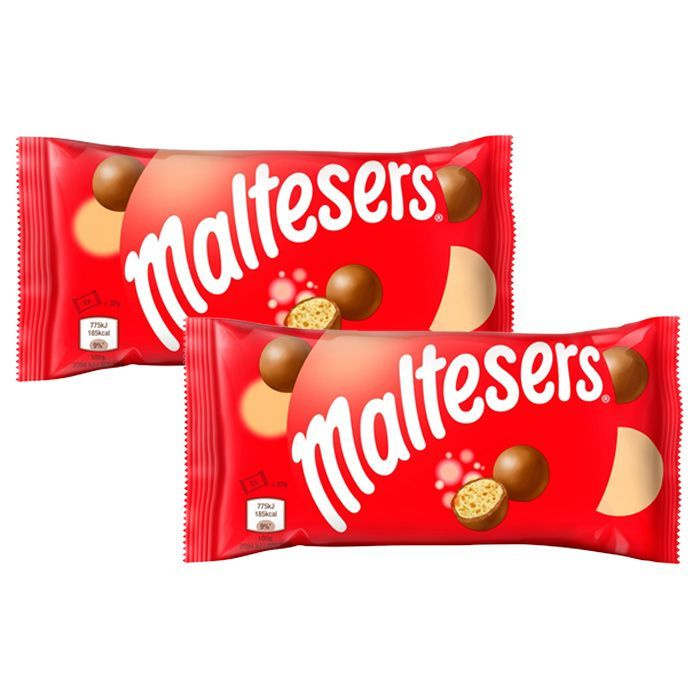 Драже Maltesers (Мальтизерс)шоколадное с хрустящим центром (Великобритания), 37 г (2 шт)  #1