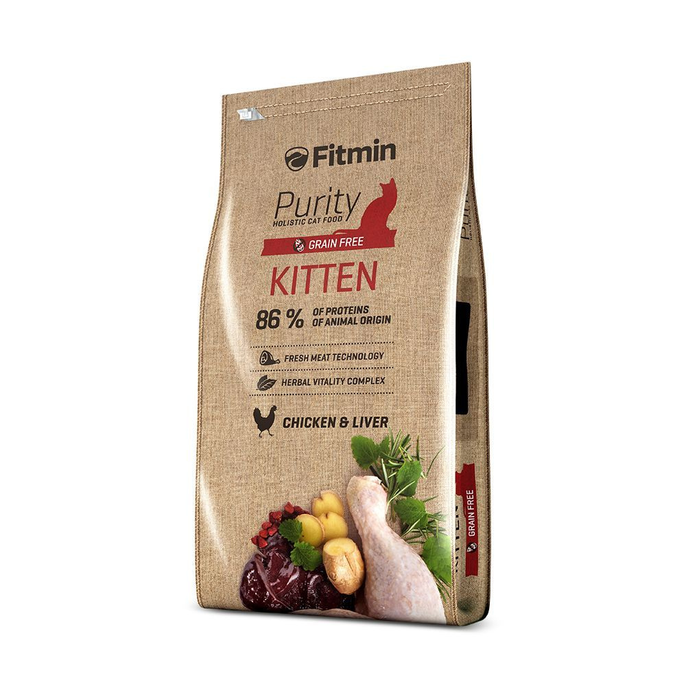 Fitmin Purity Kitten, для котят, с мясом курицы и печенью, 1.5кг #1