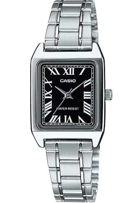 Кварцевые женские наручные часы Casio Collection LTP-V007D-1B на металлическом браслете  #1