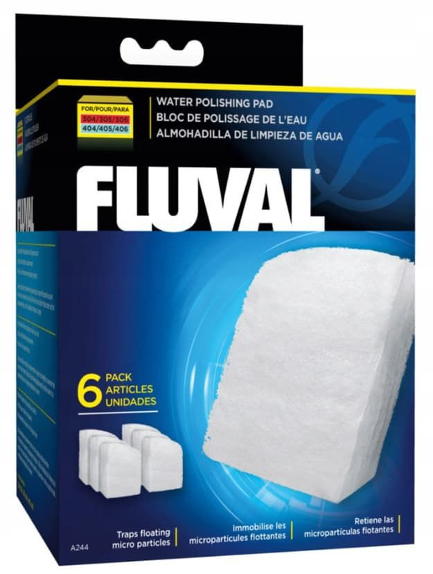 Губка тонкой очистки Hagen FLUVAL Water Pad 104/105 и 204/205, 6 шт #1