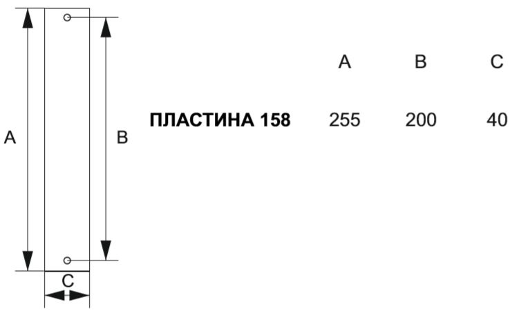 Дверная ручка на планке Melodia Alpha 293/158 Cab матовая бронза #1