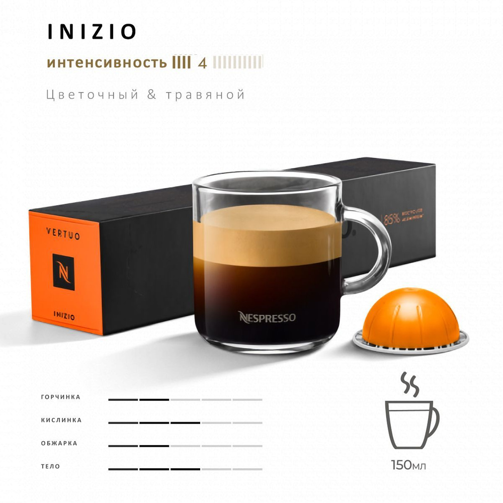 Кофе Nespresso Vertuo Inizio 10 шт, для капсульной кофемашины Vertuo #1