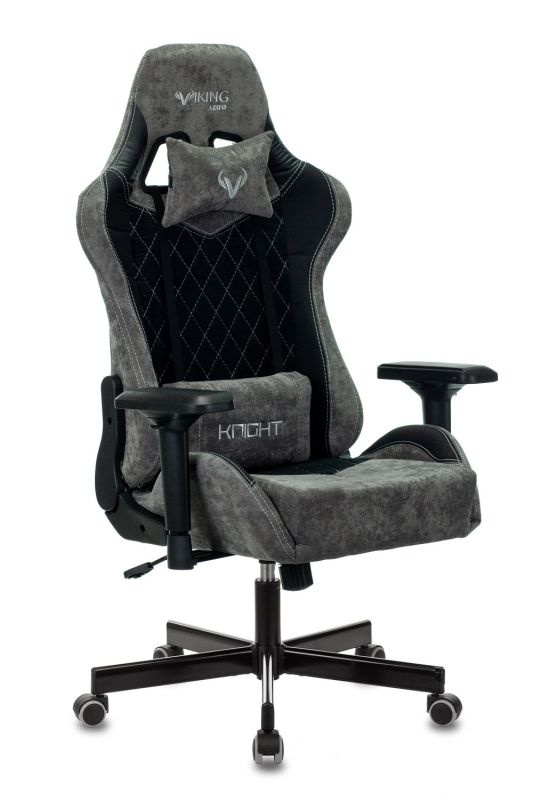 Кресло геймерское Zombie VIKING 7 KNIGHT B FABRIC черный текстиль/эко.кожа крестовина металл  #1