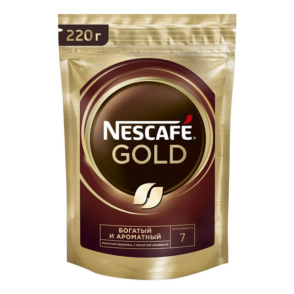 Кофе Nescafe Gold растворимый сублимированный 220 г #1