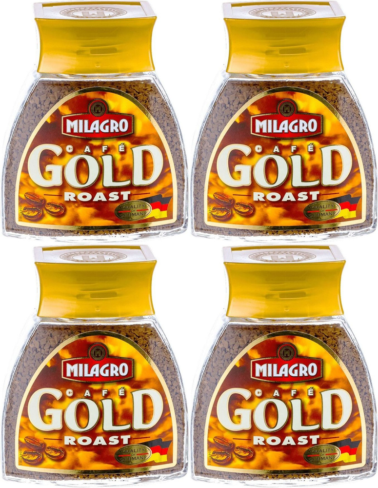 Кофе Milagro Gold Roast растворимый, комплект: 4 упаковки по 95 г #1