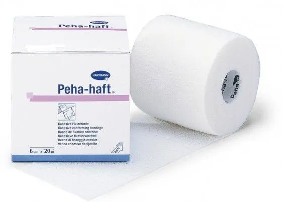 PEHA-HAFT (3000120) эластичный самофиксирующийся бинт 20 м х 6 см, белый, без латекса  #1