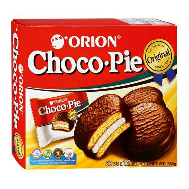 Пирожное Orion Choco Pie бисквитное 30 г х 12 шт #1