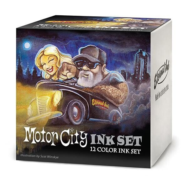 Краска Eternal Motor City Ink Set 12 Colors (1 унция - 30 мл) #1