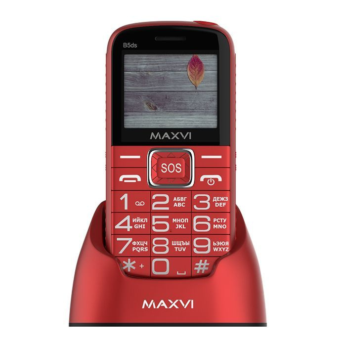 Мобильный телефон Maxvi B5ds Red #1