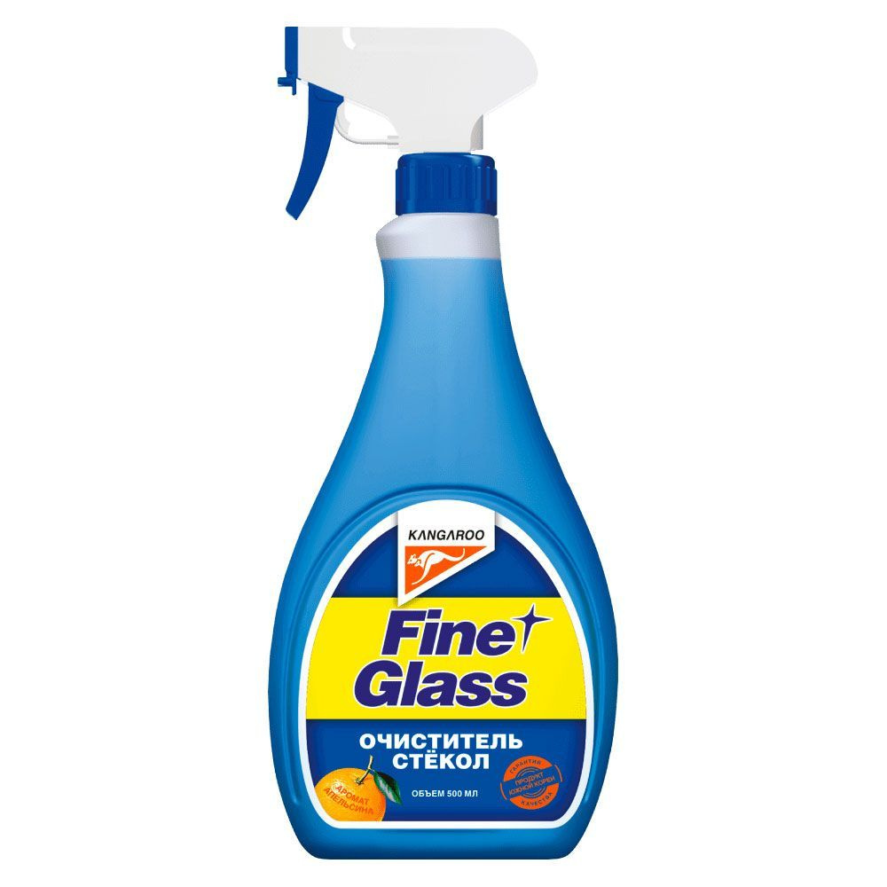 Очиститель стекол с запахом апельсина Fine glass, 500 мл., без салфетки  #1