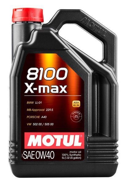 MOTUL 8100 X-MAX 0W-40 Масло моторное, Синтетическое, 5 л #1