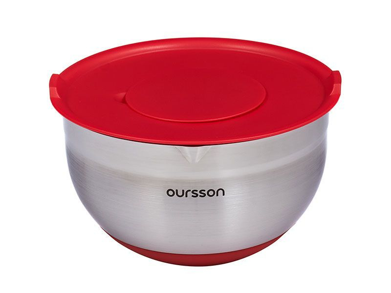 Миска для смешивания с крышкой Oursson BS4002RS/RD #1